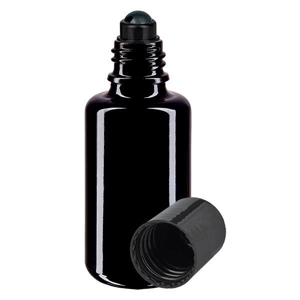Flacone farmacia viol. 30ml tappo roll-on nero