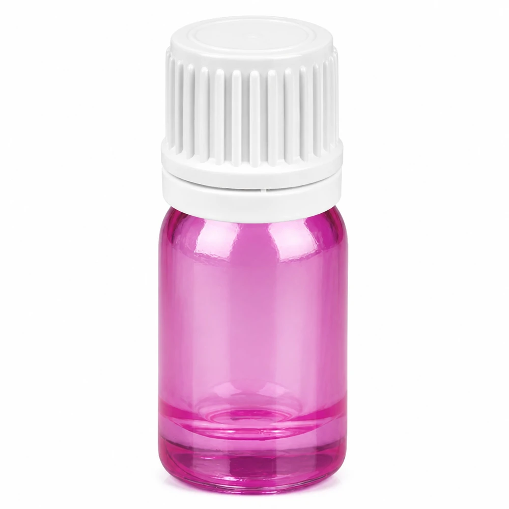 Flacone contagocce da 5 ml 0,7 mm bianco Originality tappo a vite PurpleLine UT18/5 Flacone contagocce compatto da 5 ml con design Purple Line e apertura precisa da 0,7 mm.