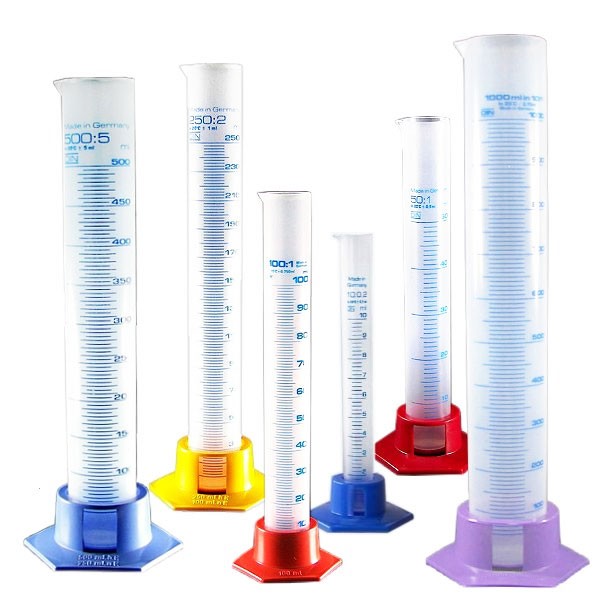 Set di cilindri di misurazione (6 cilindri di misurazione da 10-1000ml)