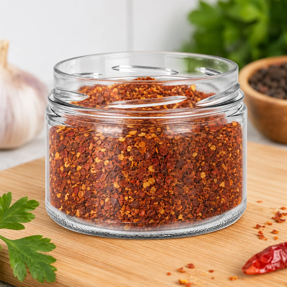 UNiTWIST Runda540 - Bicchieri capacità 540ml TO100 UNiTWIST Runda540 tumbler 540ml TO100 riempiti con mix di spezie al peperoncino fiocchi di paprika lavagna da cucina conservare le spezie