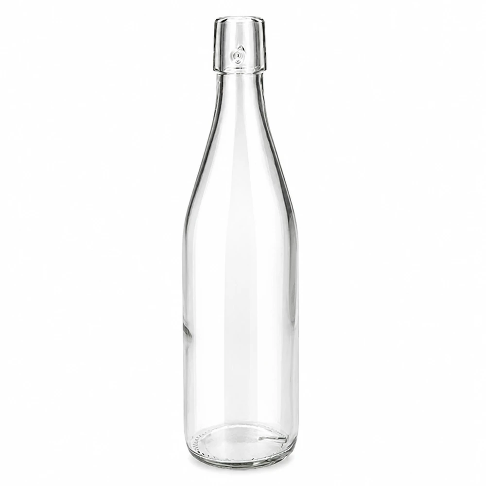 Bottiglia in vetro da 500 ml senza tappo UNiTWIST Bottiglia in vetro da 500 ml UNiTWIST trasparente senza tappo a vite per bevande e stoccaggio