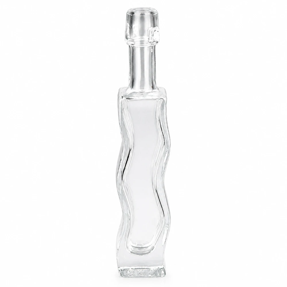Flacone in vetro da 40 ml Fila senza tappo UNiTWIST® Bottiglia di vetro da 40 ml Anna con tappo a battente trasparente vuoto Collo della bottiglia visibile Foto del prodotto vista frontale