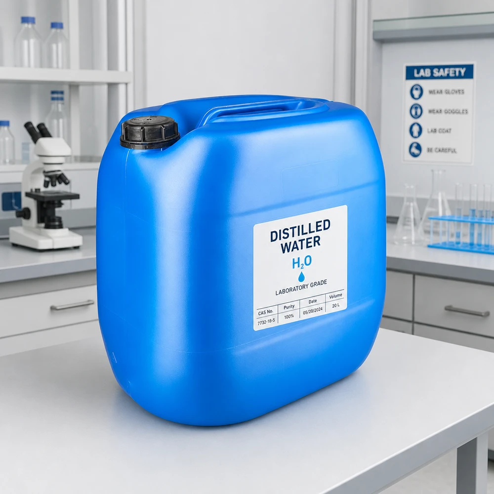 Tanica 30 litri blu con tappo a vite OV Robusto contenitore da 30 litri blu in plastica HDPE con tappo a vite OV per uso di laboratorio