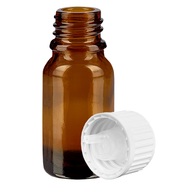 Flacone contagocce da 10 ml 0,9 mm bianco STD BrownLine UT18/10