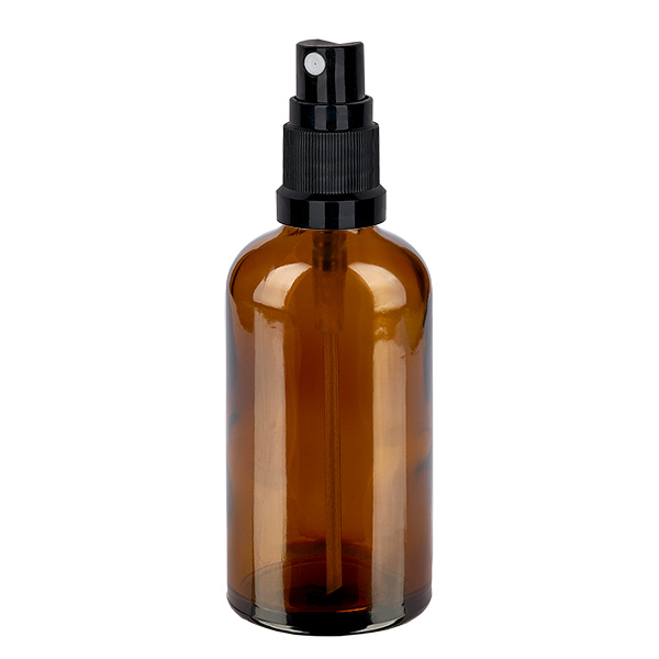 Flacone spray da 100 ml nero STD BrownLine UT18/100