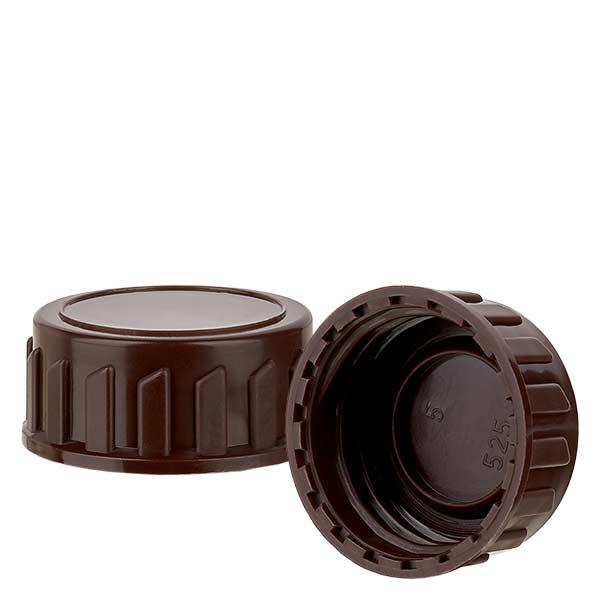 Tappo a vite marrone standard PP28 ApoGlas Tappo a vite marrone standard PP28 ApoGlas