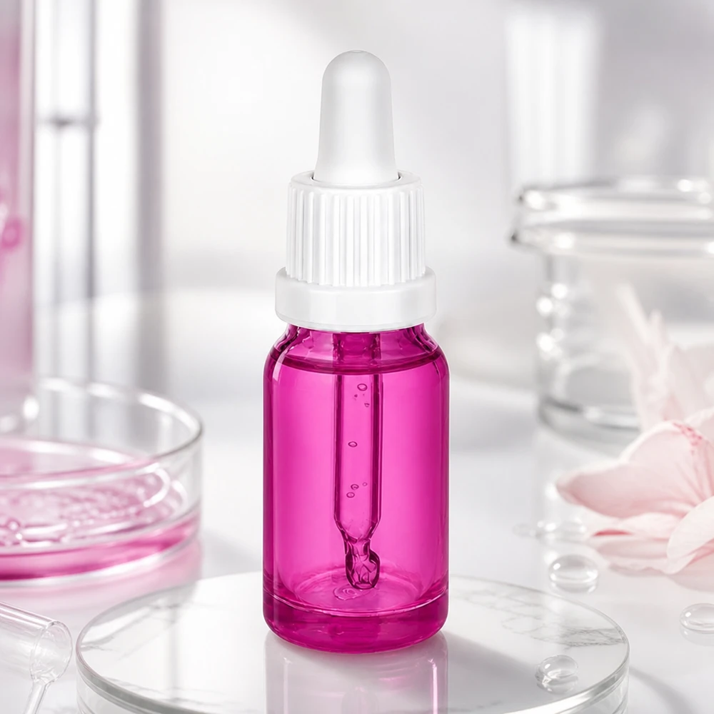 Flacone per pipette da 10 ml bianco Originality con tappo a vite PurpleLine UT18/10 Bottiglia per pipette da laboratorio 10ml viola con contagocce OV PurpleLine UT18/10