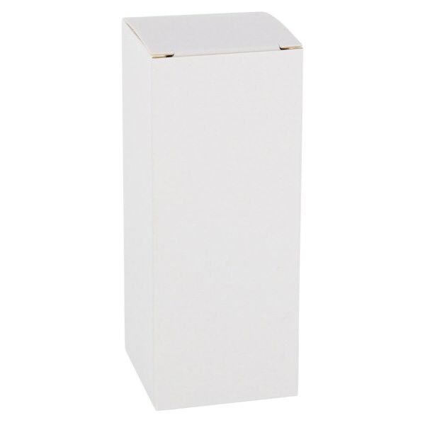 Scatola pieghevole FS1 in cartone bianco, altezza 97 mm Scatola pieghevole FS1 in cartone bianco, altezza 97 mm