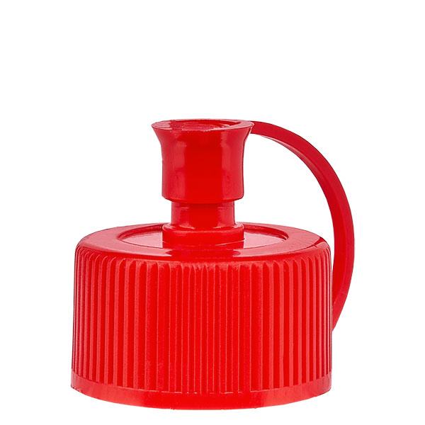 Tappo spray con cappuccio PE rosso ND 25 Standard Tappo spray con cappuccio PE rosso ND 25 Standard
