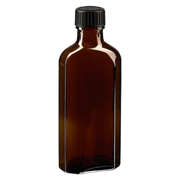 100 ml Tappo a vite Meplat marrone con disco di tenuta LKD 100 ml Tappo a vite Meplat marrone con disco di tenuta LKD