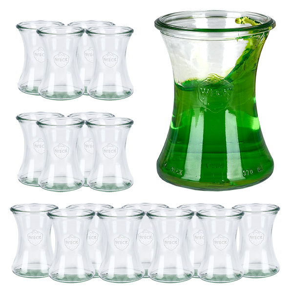 Set di 18 vasetti Weck da 370 ml per salumeria Set di 18 vasetti Weck da 370 ml per salumeria