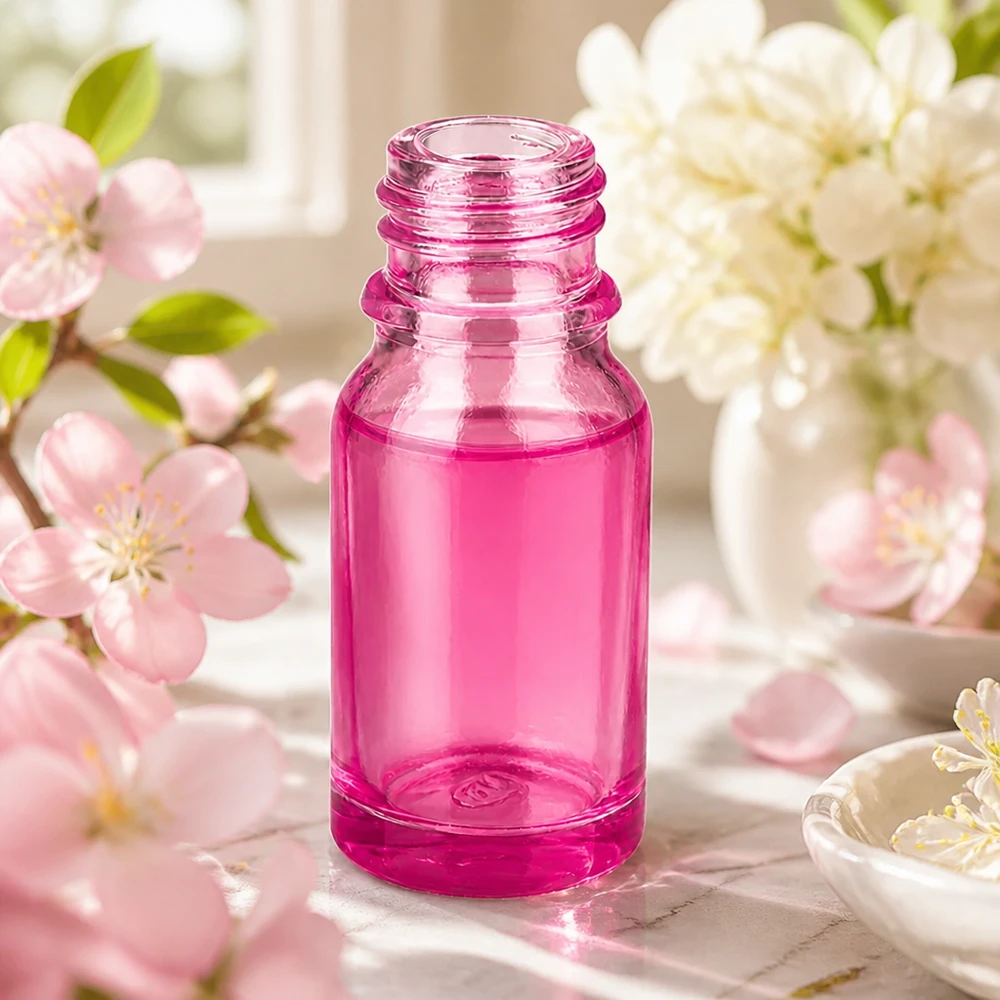 Flacone da farmacia da 10 ml PurpleLine UT18/10 UNiTWIST Elegante flacone da farmacia PurpleLine UT18/10 UNiTWIST da 10 ml in fucsia per prodotti di bellezza e benessere