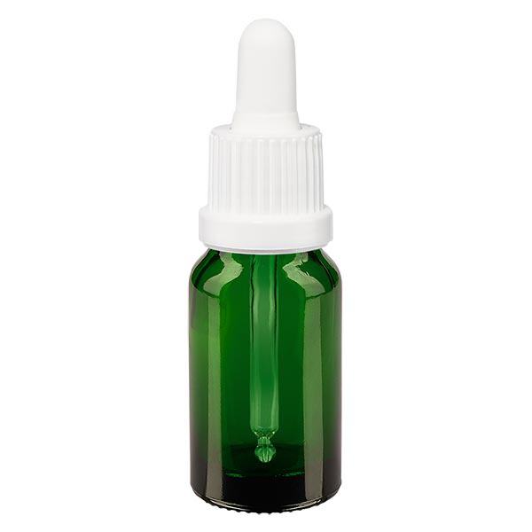 Bottiglia per pipetta verde da 10 ml OV bianco ApoGlas