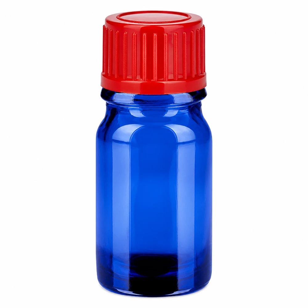 Flacone da 5ml 11mm SV rosso STD BlueLine UT18/5 Flacone per campioni da 5 ml di colore blu-rosso per un dosaggio preciso e una conservazione sicura dei liquidi