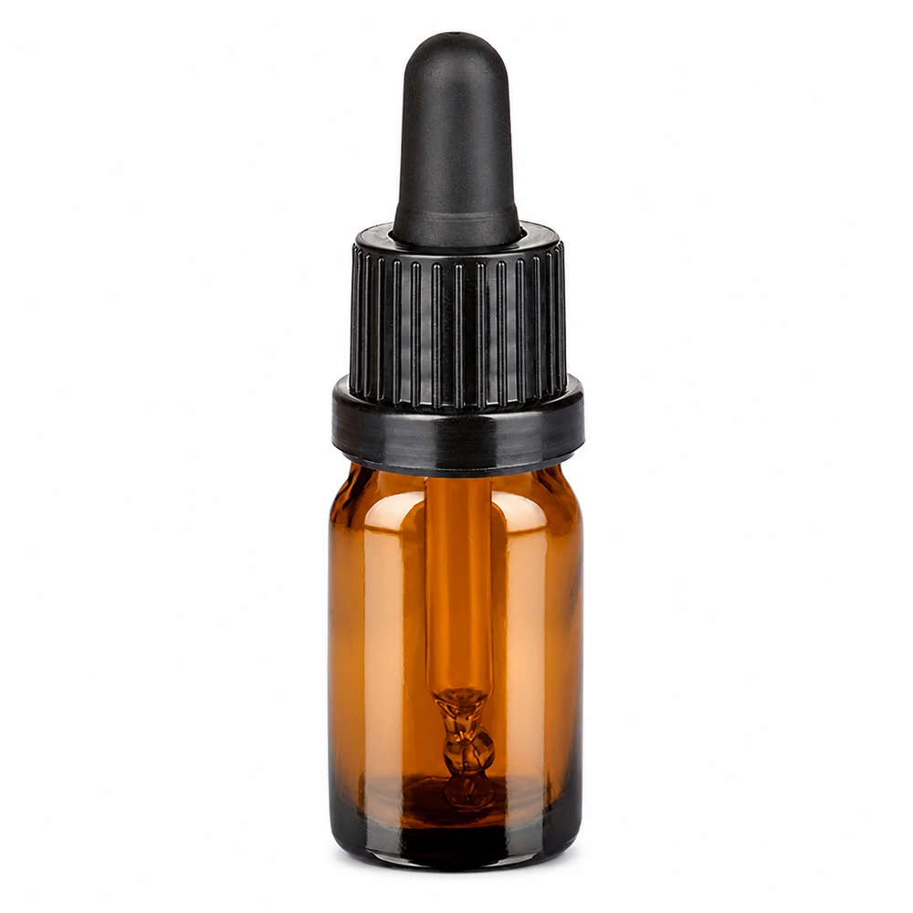 Bottiglia per pipette da 5 ml nera OV BrownLine UT18/5 Bottiglia per pipette da 5 ml marrone con pipetta nera per un dosaggio preciso dei liquidi