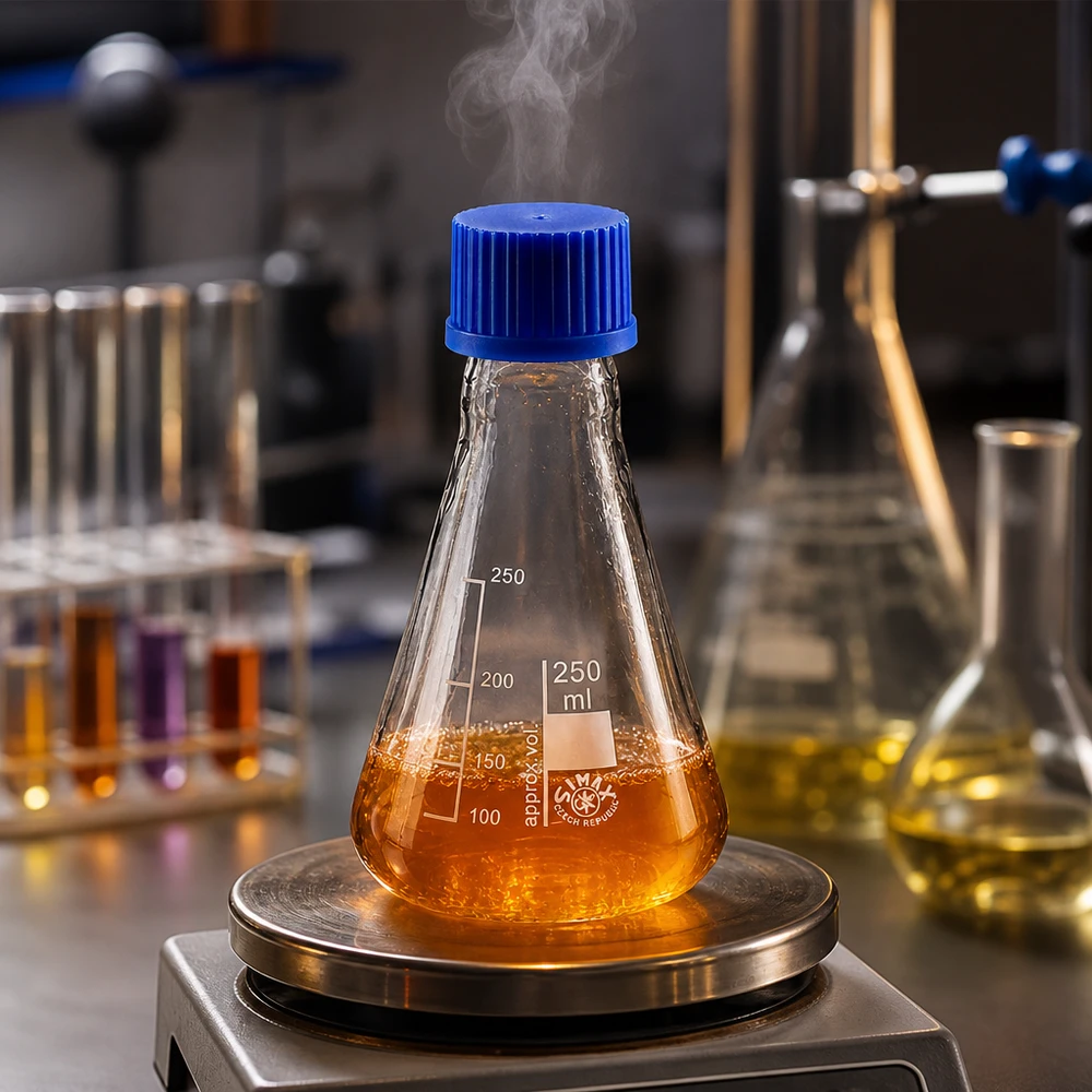 Beuta da 250 ml con tappo a vite Pallone da laboratorio per vaporizzazione 250ml con tappo a vite per soluzioni chimiche calde