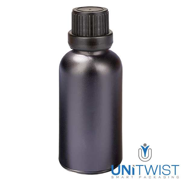 Flacone contagocce da 30 ml 2 mm OV NeroL. UT18/30