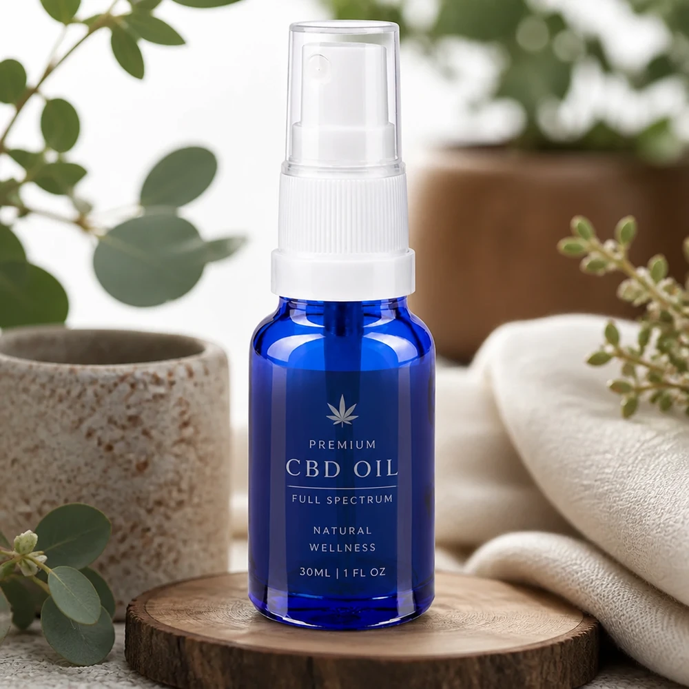 Flacone spray da 10 ml bianco/tr. STD BlueLine UT18/10 Robusto flacone spray da 10 ml in vetro di alta qualità con attacco spray resistente alle sostanze chimiche