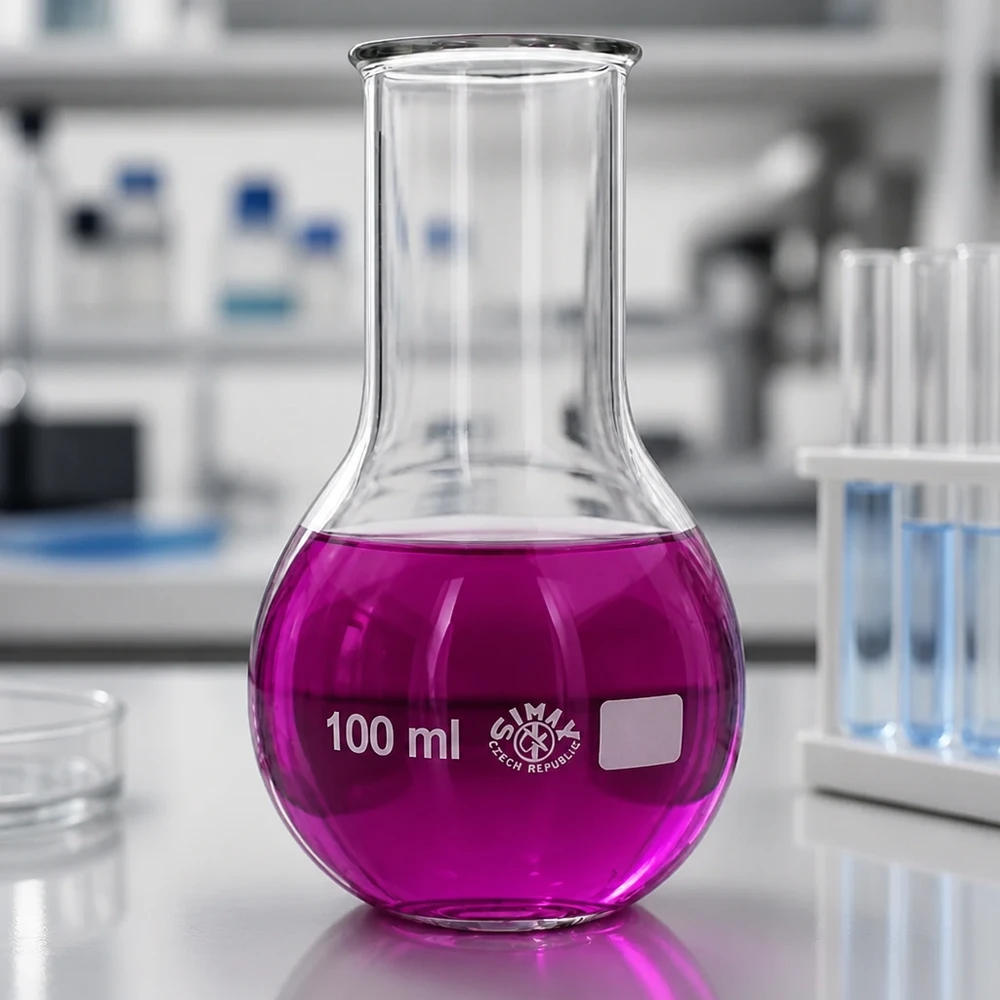 Pallone da laboratorio professionale da 100 ml con design ergonomico per un utilizzo sicuro