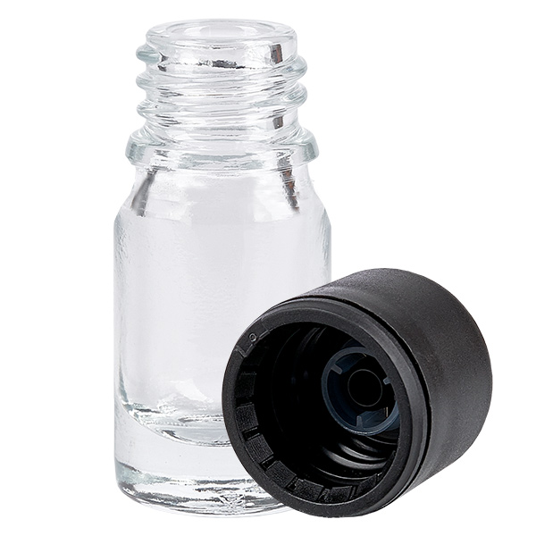 Bottiglia da 5ml 6mm SV nero STD ClearLine UT18/5