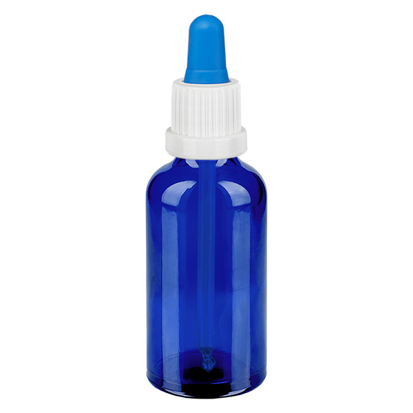 Bottiglia per pipette da 50 ml bianco/blu OV BlueL. UT18/50