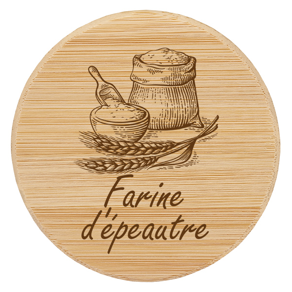 Tappo in legno "farine d'épeautre" per WECK RR100 Tappo in legno "farine d'épeautre" per WECK RR100