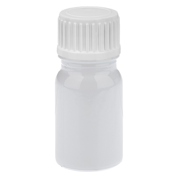 Flacone contagocce da 5 ml 0,9 mm bianco Tappo standard WhiteLine UT18/5 Flacone contagocce da 5 ml 0,9 mm bianco Tappo standard WhiteLine UT18/5