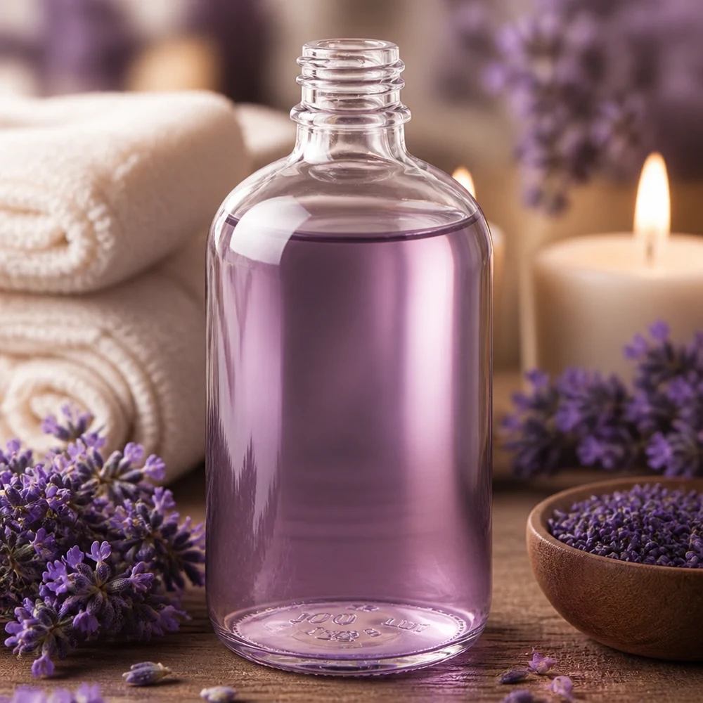 Flacone farmaceutico trasparente da 100 ml ApoGlas Flacone in vetro trasparente ApoGlas 100ml dalla forma elegante per cosmetici e oli essenziali