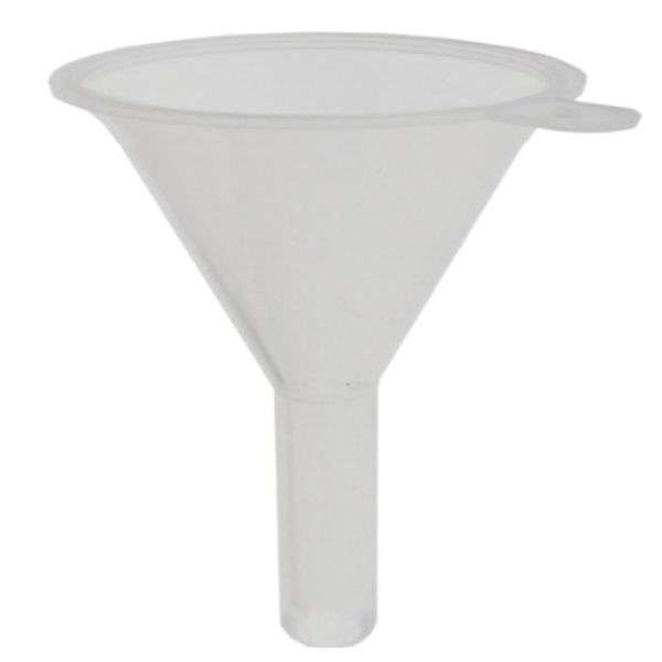 Mini imbuto in plastica, trasparente