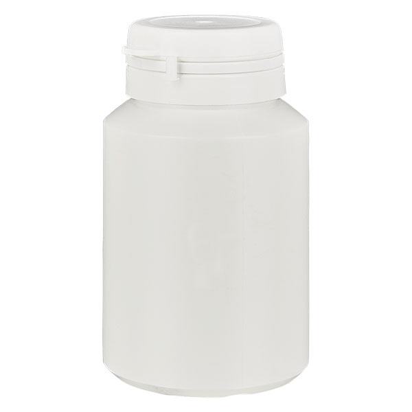 Scatola per capsule da 100 ml bianca con Jaycap OV bianco Scatola per capsule da 100 ml bianca con Jaycap OV bianco