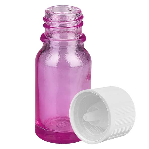 Flacone contagocce da 10 ml 1,2 mm bianco standard a prova di bambino PurpleLine.UT18/10