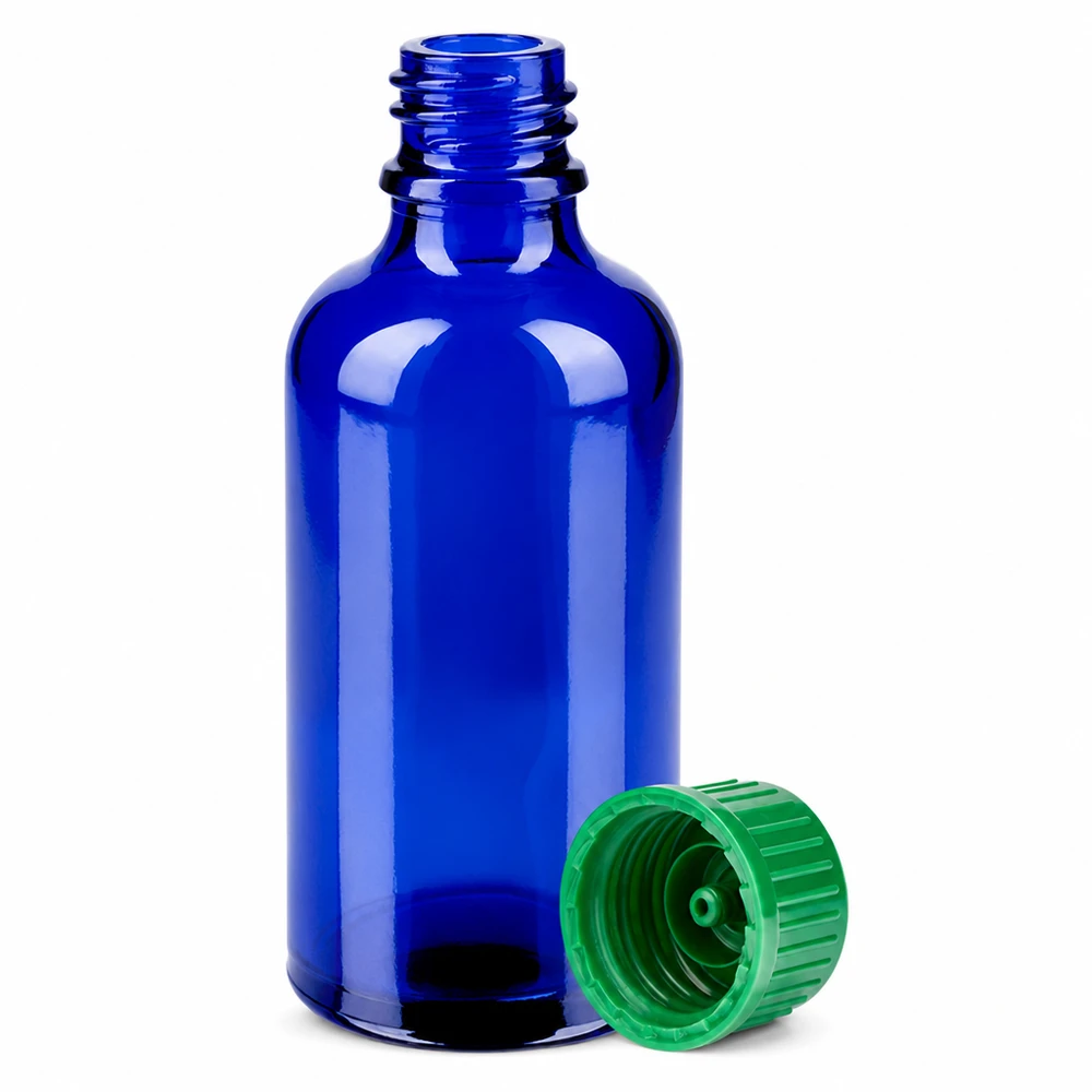 Flacone da 50ml 11mm SV verde STD BlueLine UT18/50 Bottiglia da laboratorio da 50 ml in vetro borosilicato di alta qualità con tappo verde a prova di perdite