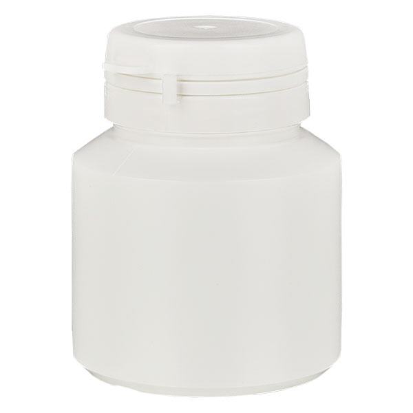 Scatola per capsule 30 ml bianco con Jaycap OV bianco Scatola per capsule 30 ml bianco con Jaycap OV bianco
