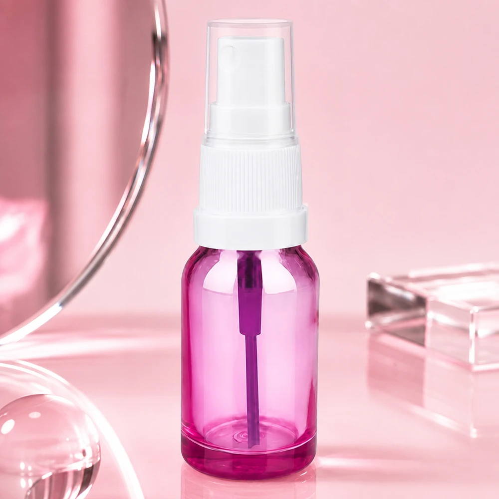 Flacone spray in vetro da 10 ml della qualità Purple Line, ideale per il tonico del viso e il tonico
