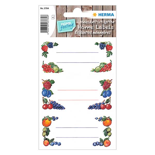 Etichette da cucina "Bacche" (12 adesivi)