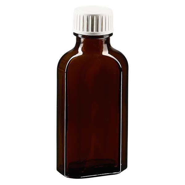 50 ml Tappo a vite Meplat marrone con inserto in schiuma PE 50 ml Tappo a vite Meplat marrone con inserto in schiuma PE