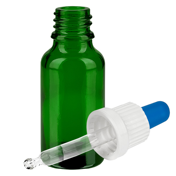 Bottiglia per pipette da 20 ml bianco/blu OV GreenL. UT18/20