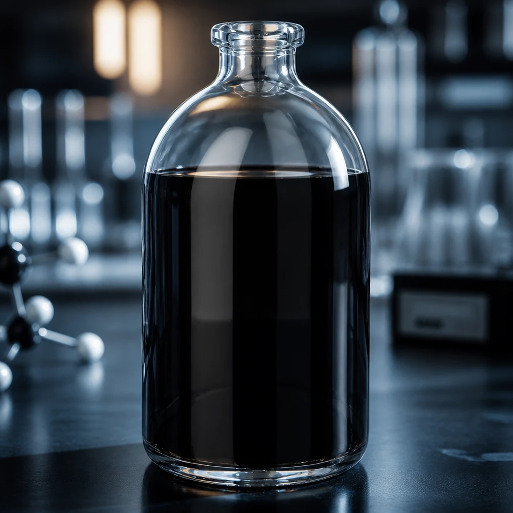 Flacone per iniezione in vetro trasparente 100ml Injektionsflasche Klarglas 100ml mit gewölbtem Boden und kurzem Flaschenhals