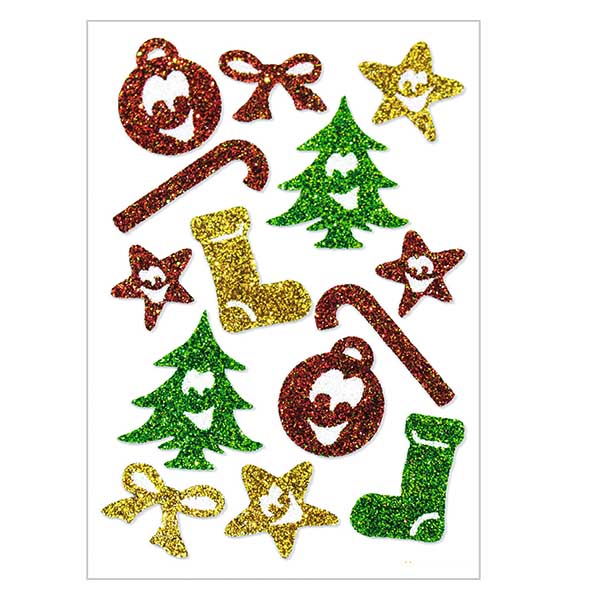 Adesivi "Simboli" (14 adesivi con glitter)