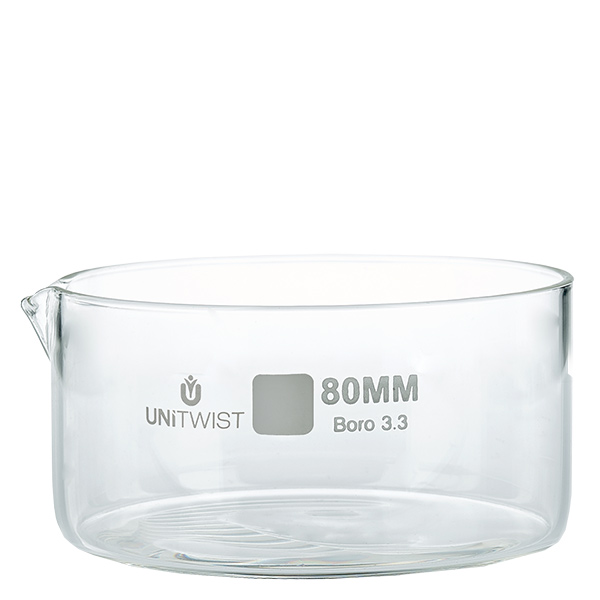 Piatto per cristallizzazione ø80 mm in vetro borosilicato UNiTWIST