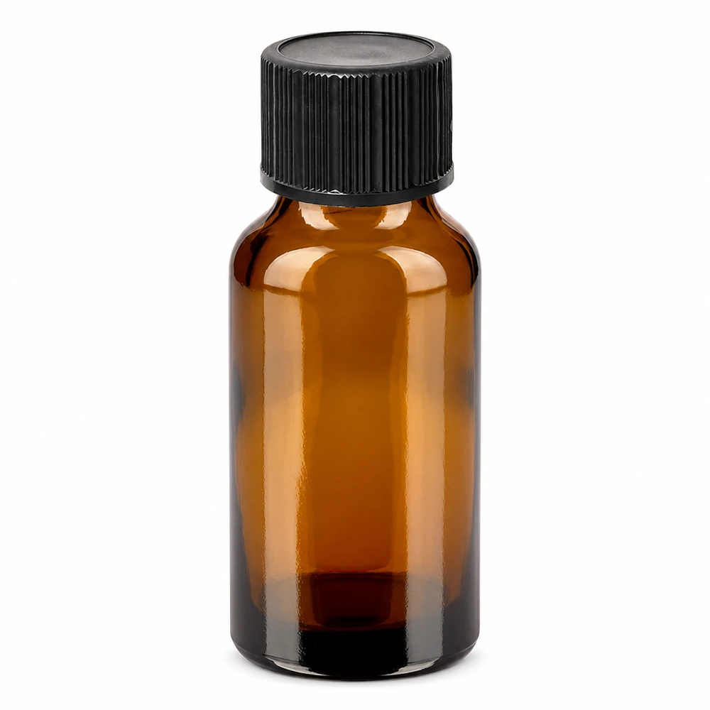 Flacone contagocce da 20 ml 1 mm nero STD BrownLine UT18/20 Flacone dosatore compatto in vetro ambrato da 20 ml per cosmetici e aromaterapia
