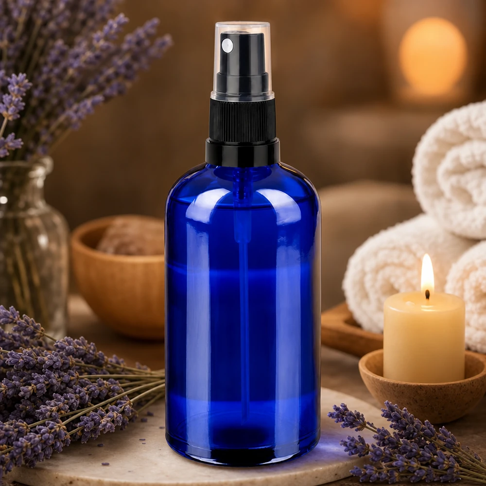 Flacone spray da 100 ml nero/tr. STD BlueLine UT18/100 Flacone spray da 100 ml nero/tr. STD BlueLine UT18/100