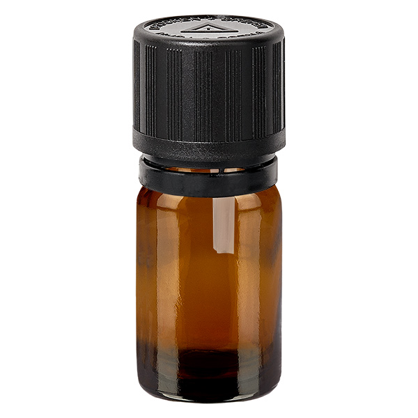 Flacone contagocce da 5 ml 1mm s. OV KiSi Bli BrownL. UT18/5