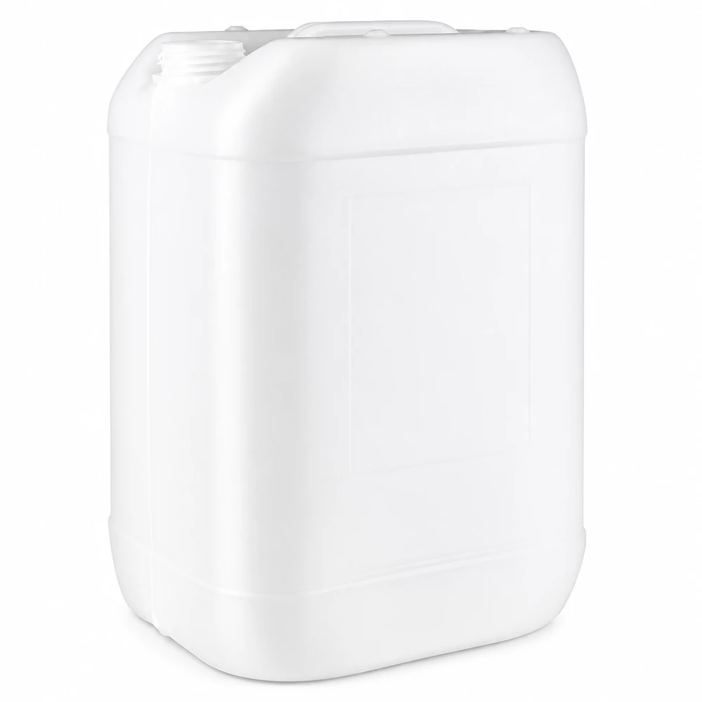 Tanica 25 litri senza tappo Tanica in plastica bianca da 25 litri senza tappo, in HDPE, per uno stoccaggio sicuro