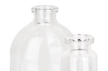 Fiale per iniezione in vetro trasparente da 5 a 100 ml