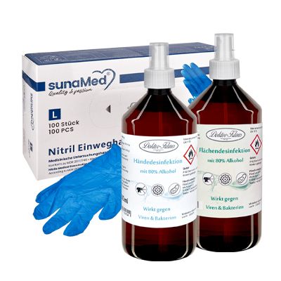 Guanti protettivi e disinfettanti
